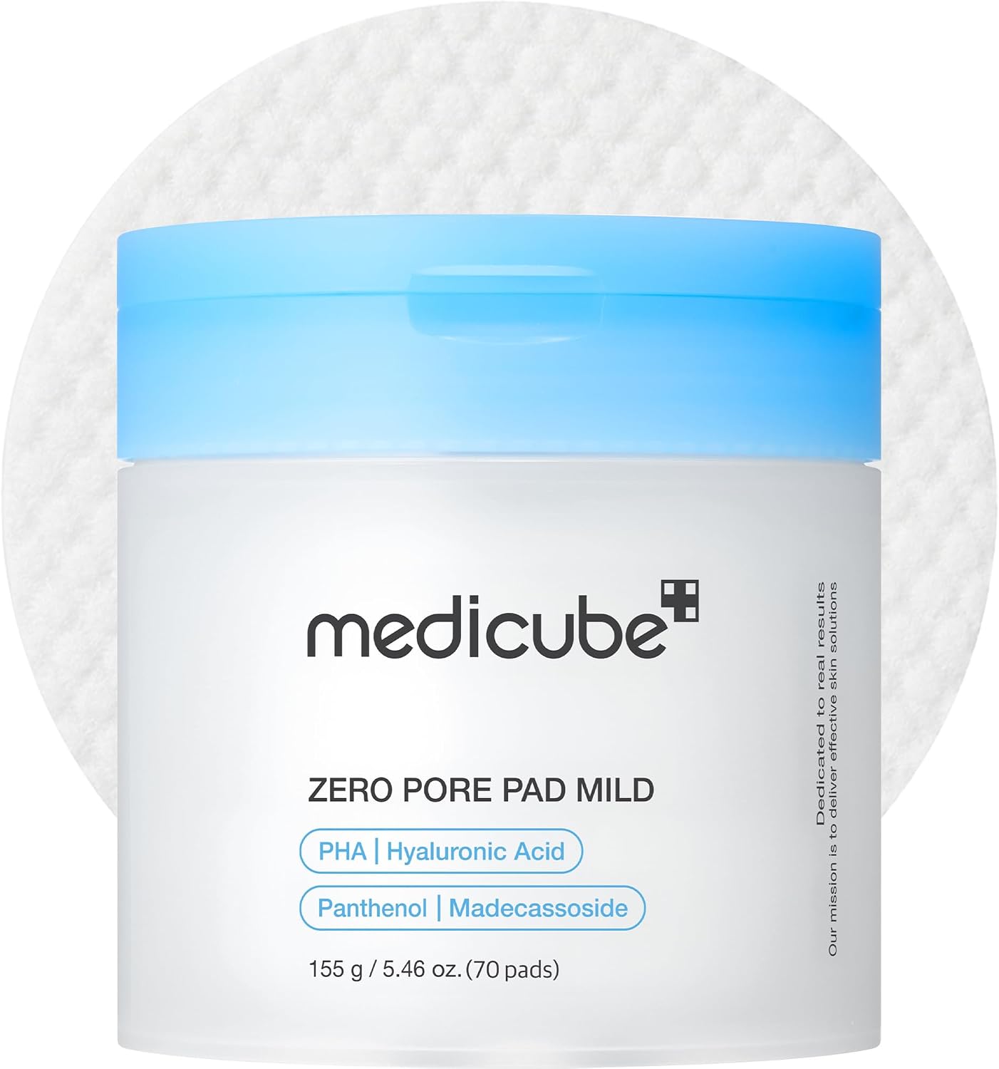 Zero Pore Pads Mild 2.0 — 155 g / 5.46 oz. (70 pads), medicube Korean skin care